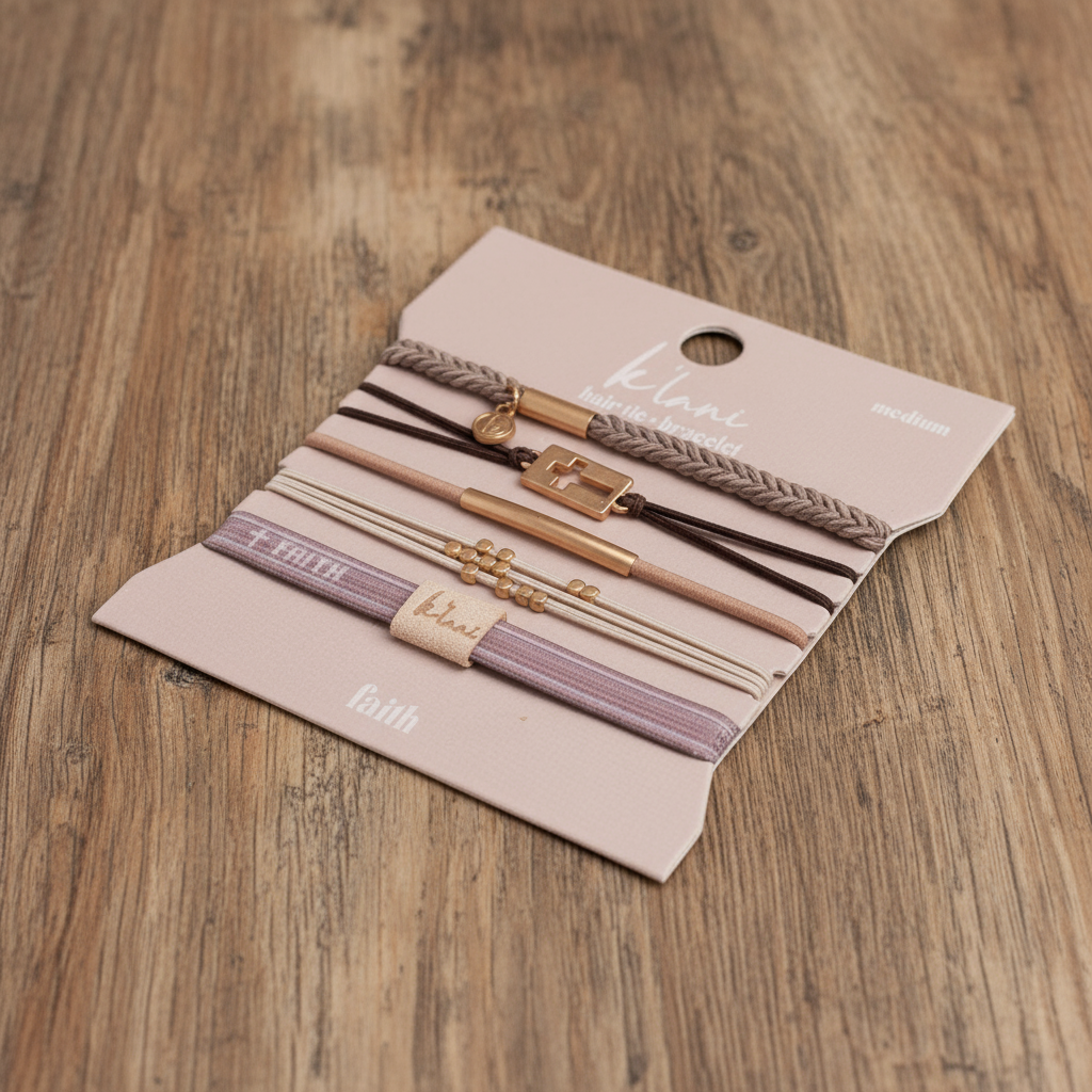 K'Lani Faith Hair Tie & Bracelet Set