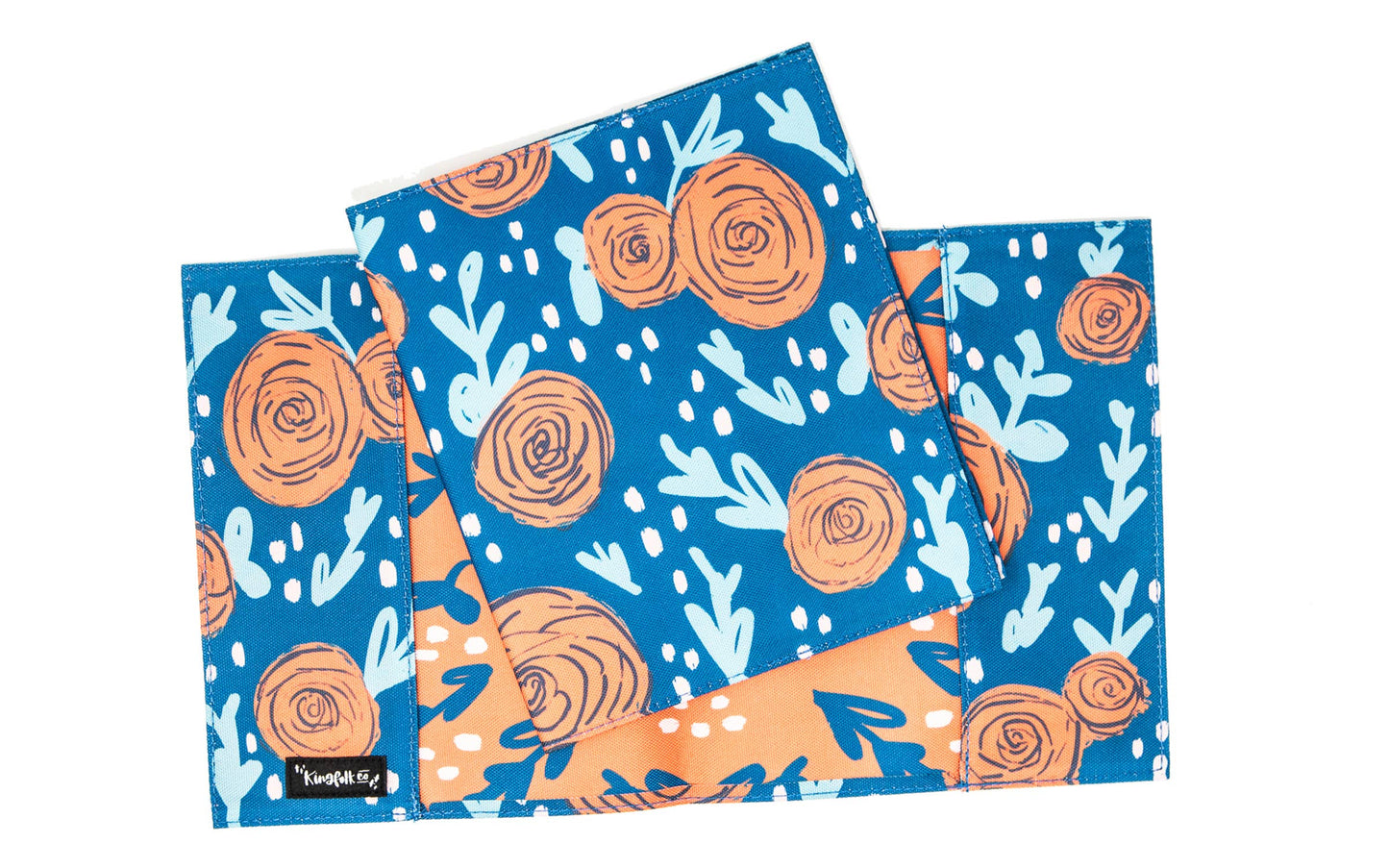 Orange and Blue Rose Bible Slipcover