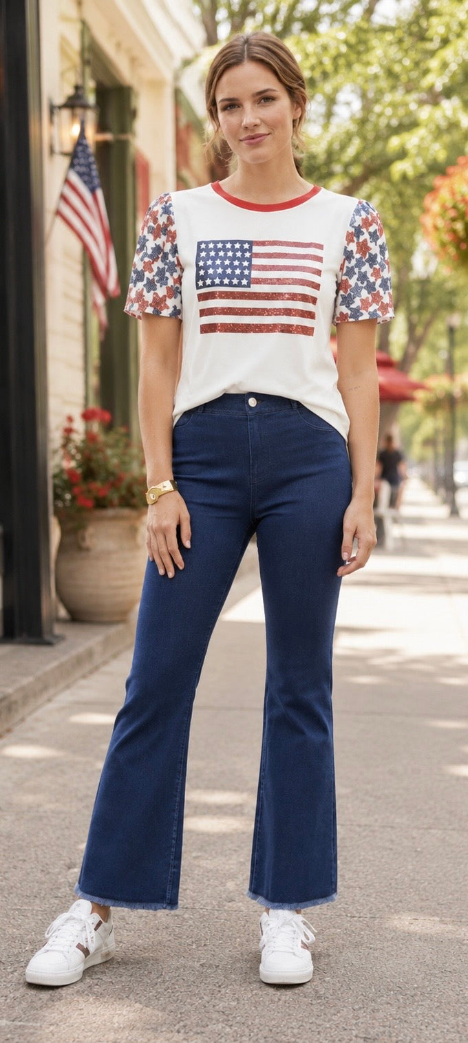 La Miel High Waisted Flare Pants for Women