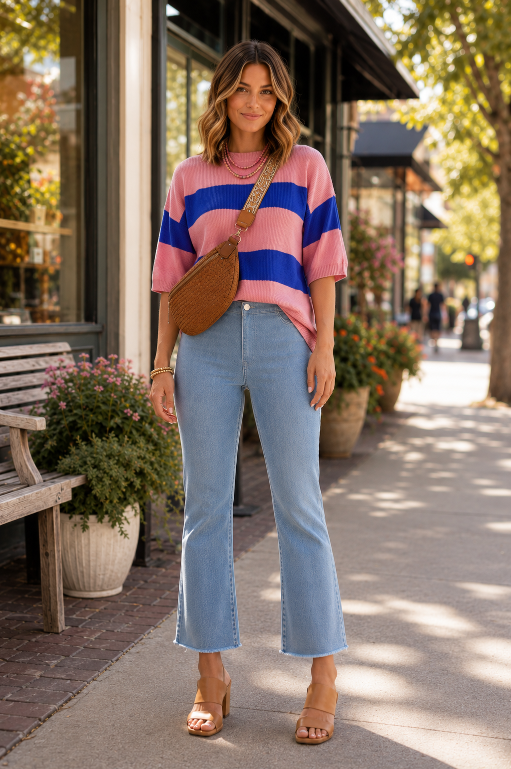 La Miel High Waisted Flare Pants for Women