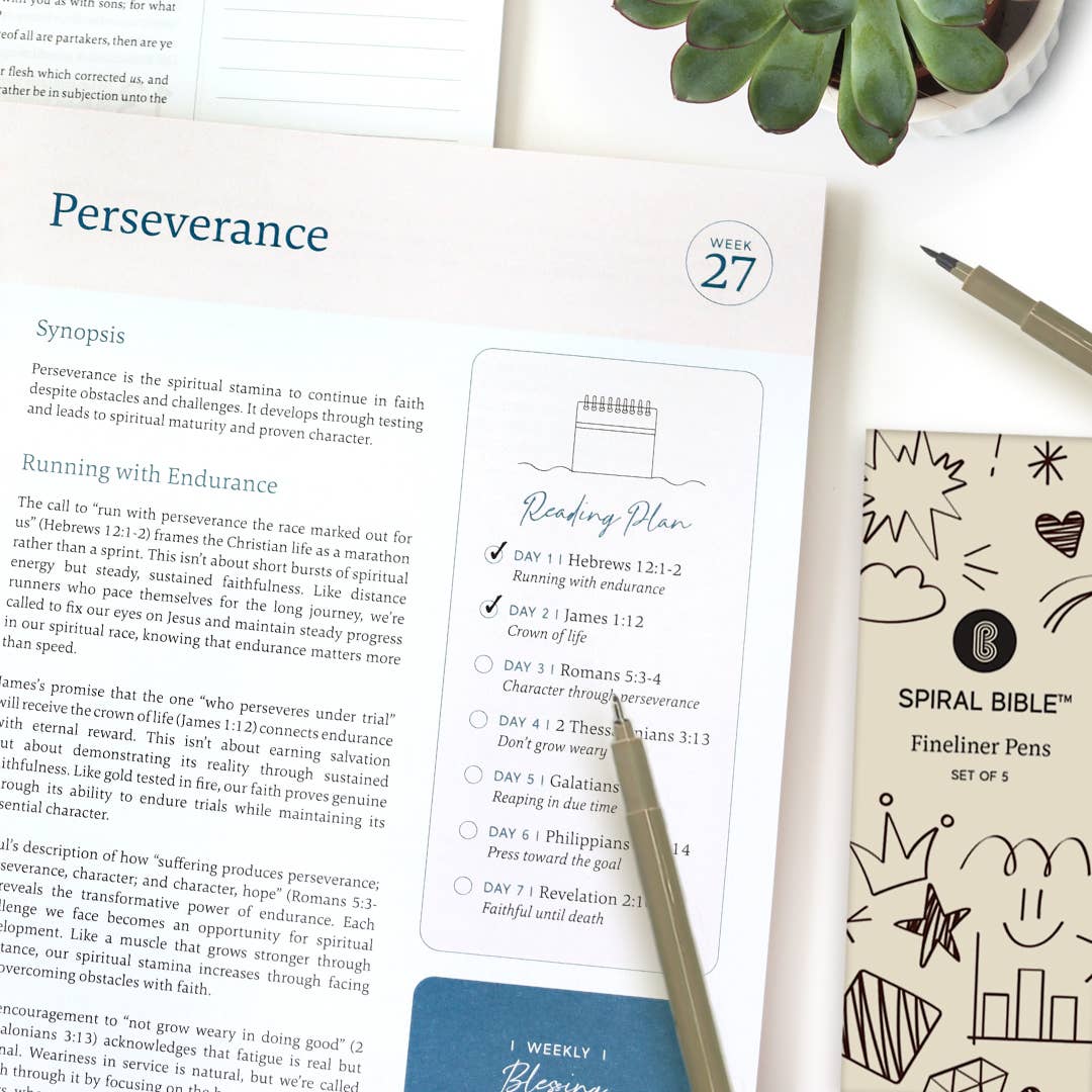 Spiral Bible Fineliner Pen Pack