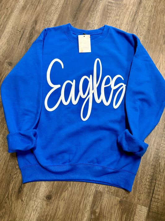 Eagles Jumbo Cursive Puff Sweatshirt