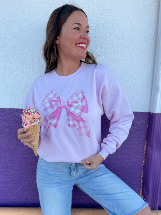 Bubblegum Bow Sweatshirt