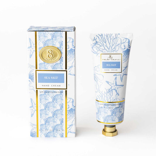 8 Oak Lane Sea Salt Hand Cream – 100ml Shea Butter Lotion Gift Set