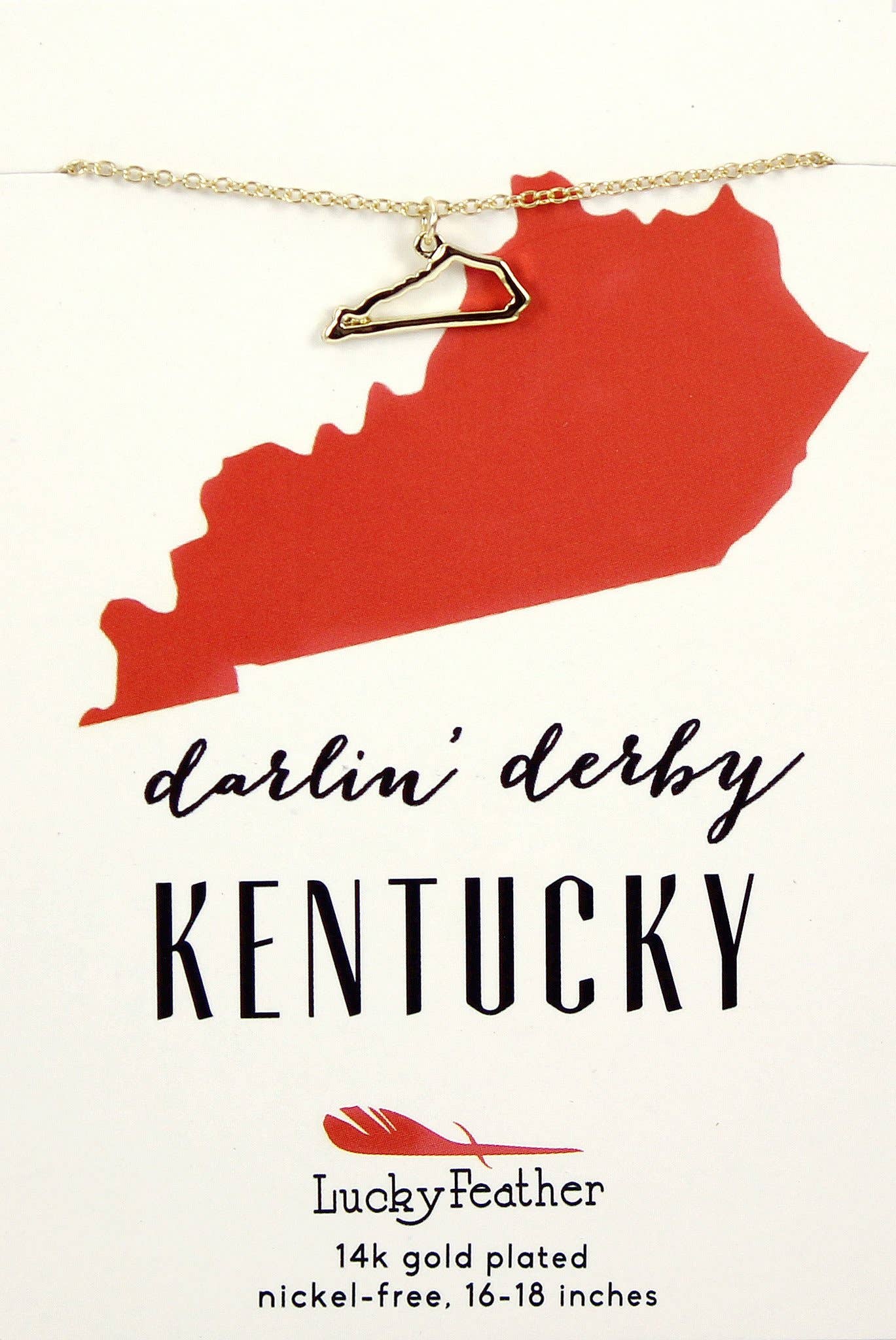 Kentucky Gold State Necklace