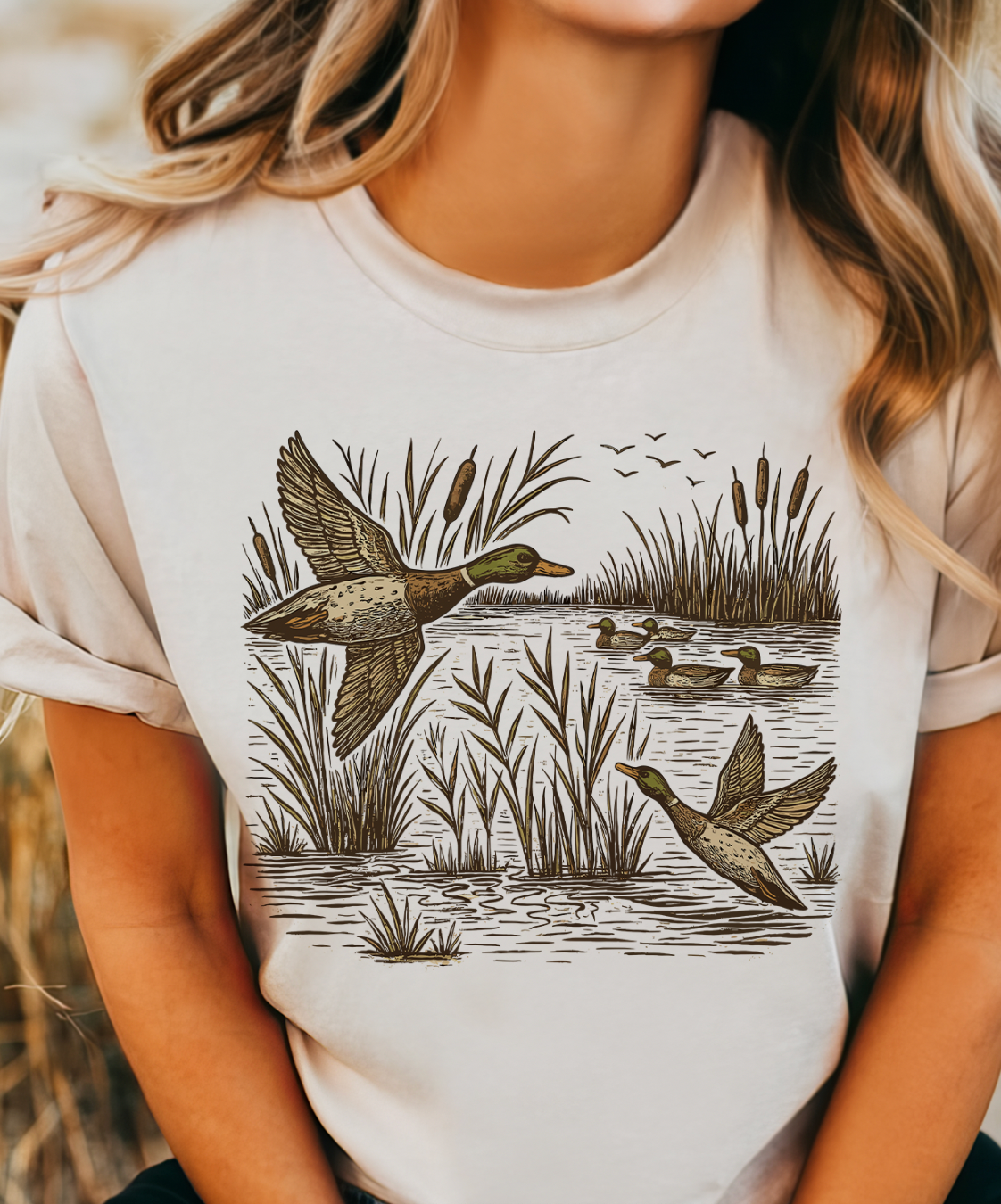 Flying Mallards Duck Tee & Sweatshirt