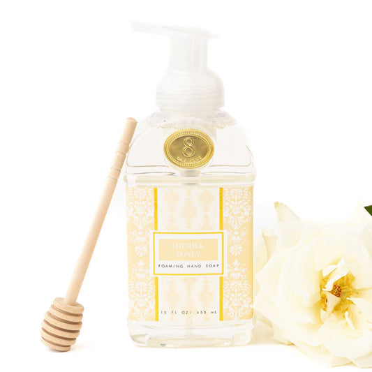 8 Oak Lane Oatmilk Honey Foaming Hand Soap – 15oz Scented Luxury Hand Wash
