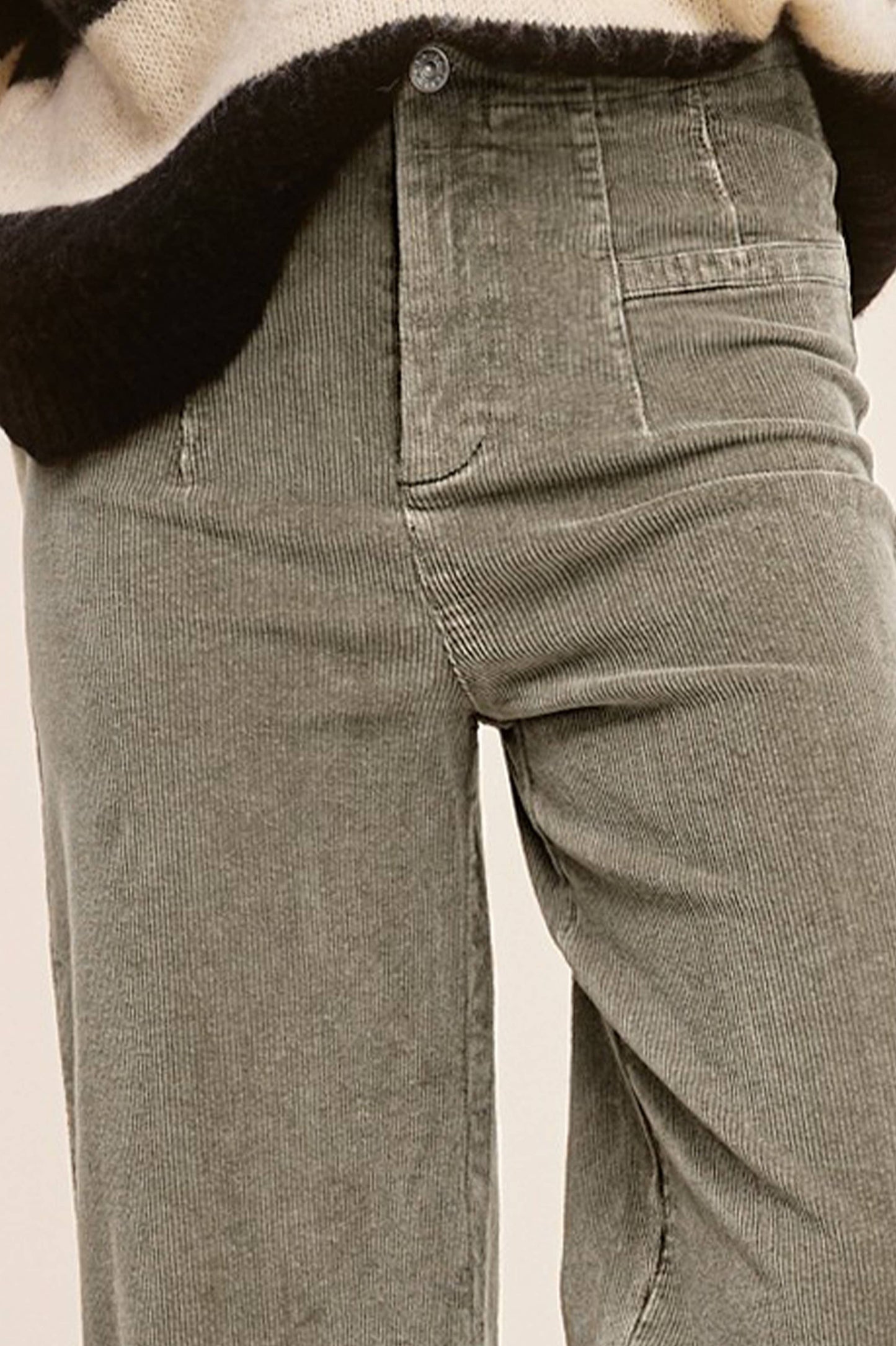 La Miel High Waisted Wide Leg Corduroy Pants
