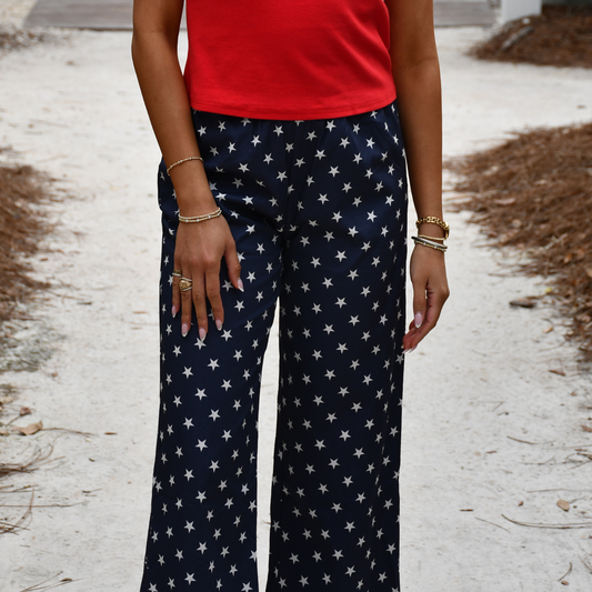 Lulu Mac Navy Star Lounge Pants