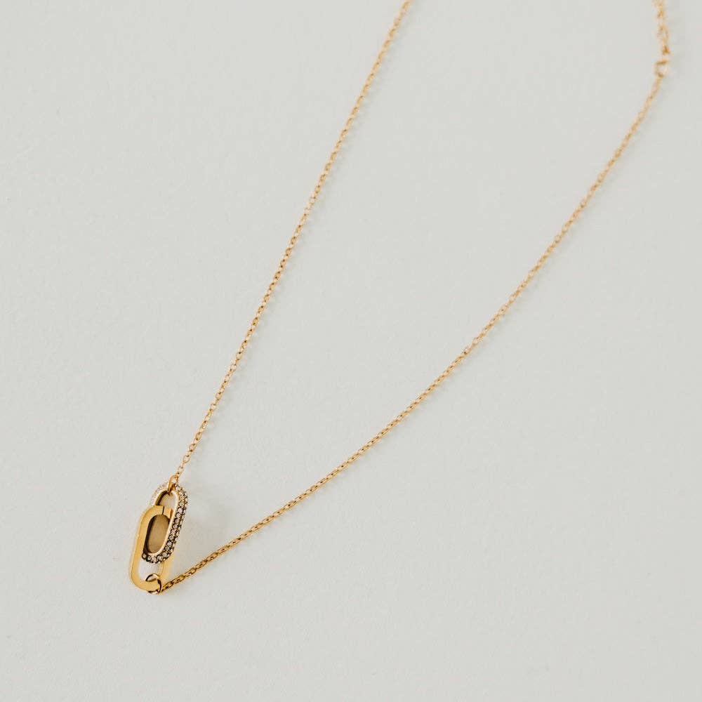 Linked with Diamonds Chain Waterproof Necklace