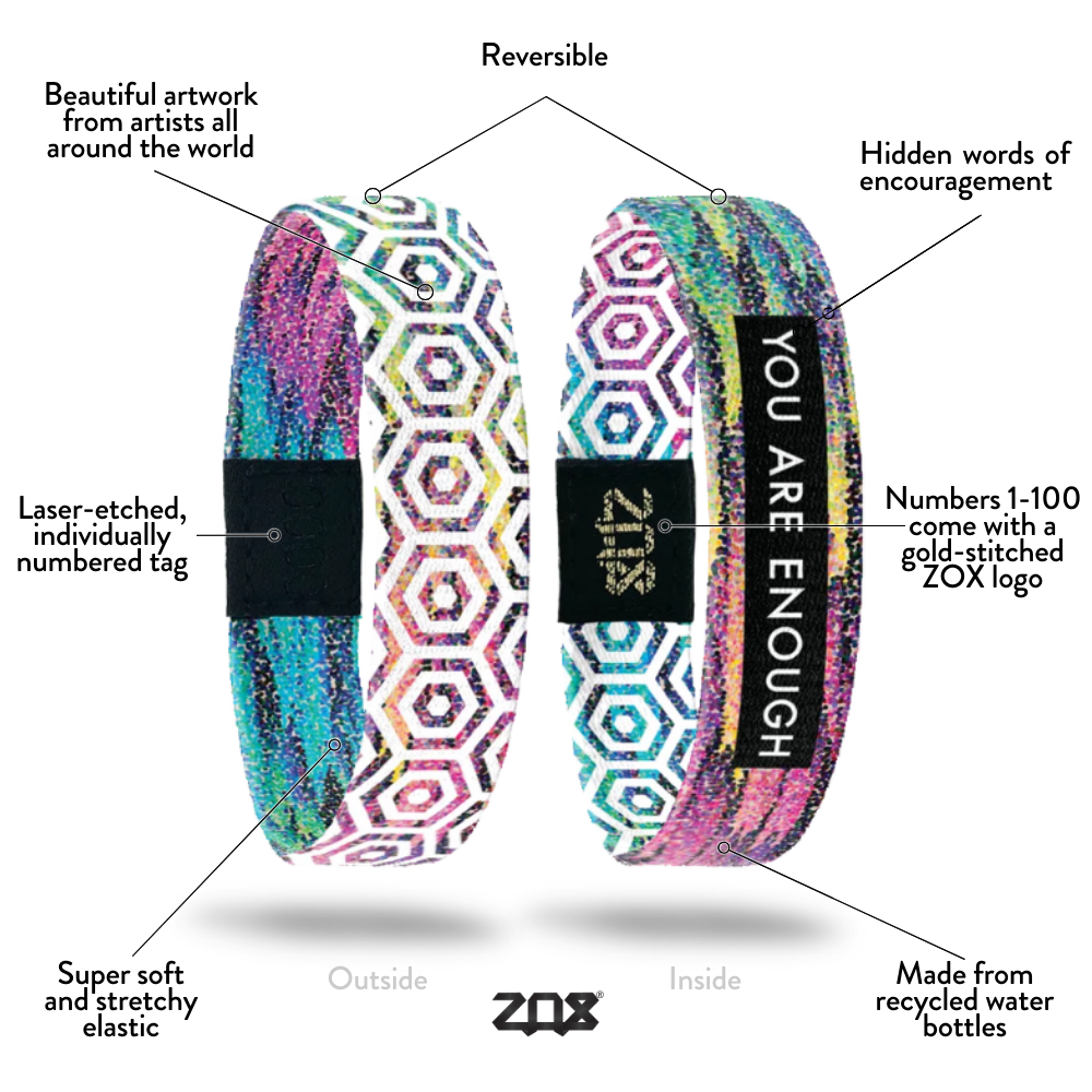 Zox You Are Enough Interactive Affirmation Bracelet