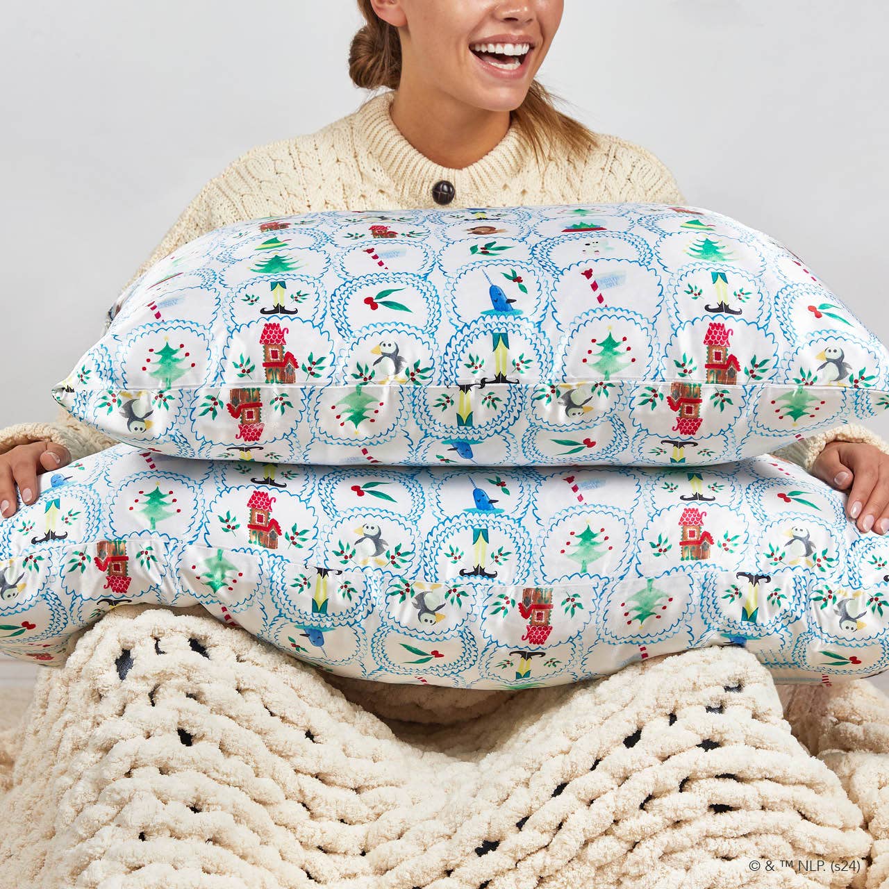 Elf x Kitsch North Pole Satin Pillowcase