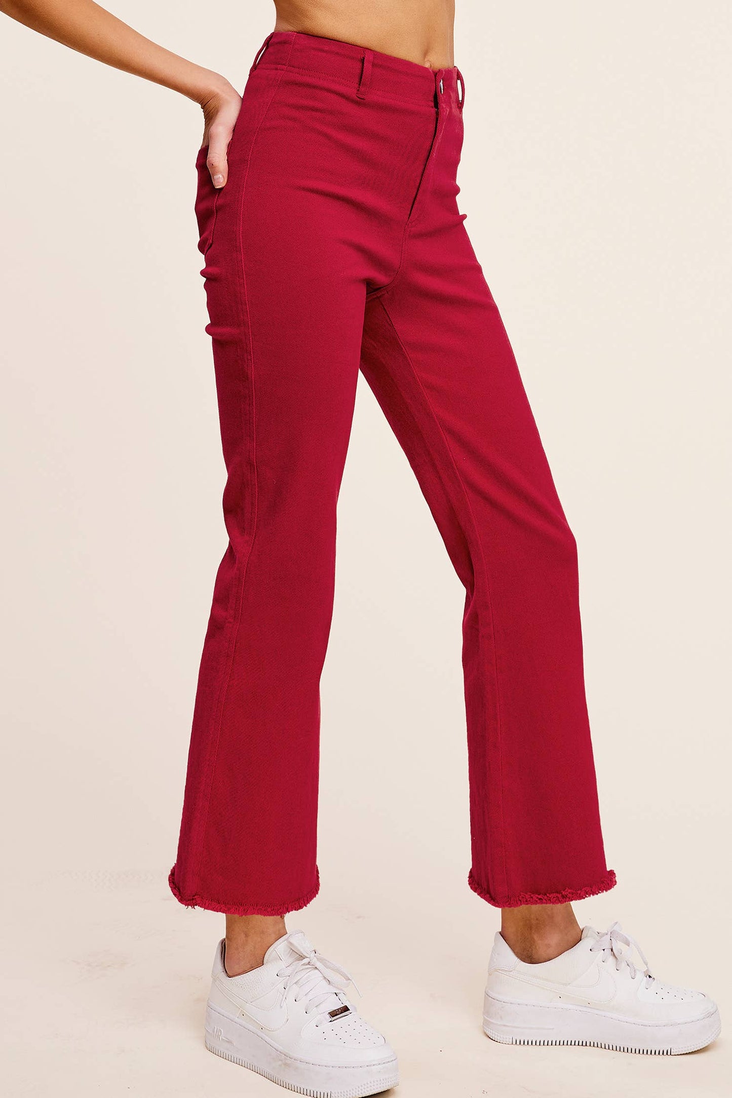 Stretchy High Waisted Flare Pants