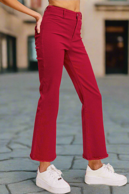 La Miel Stretchy High Waisted Flare Pants