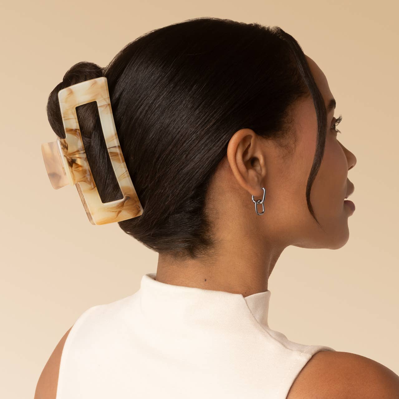Kitsch Jumbo Claw Clip – Chocolate Marble