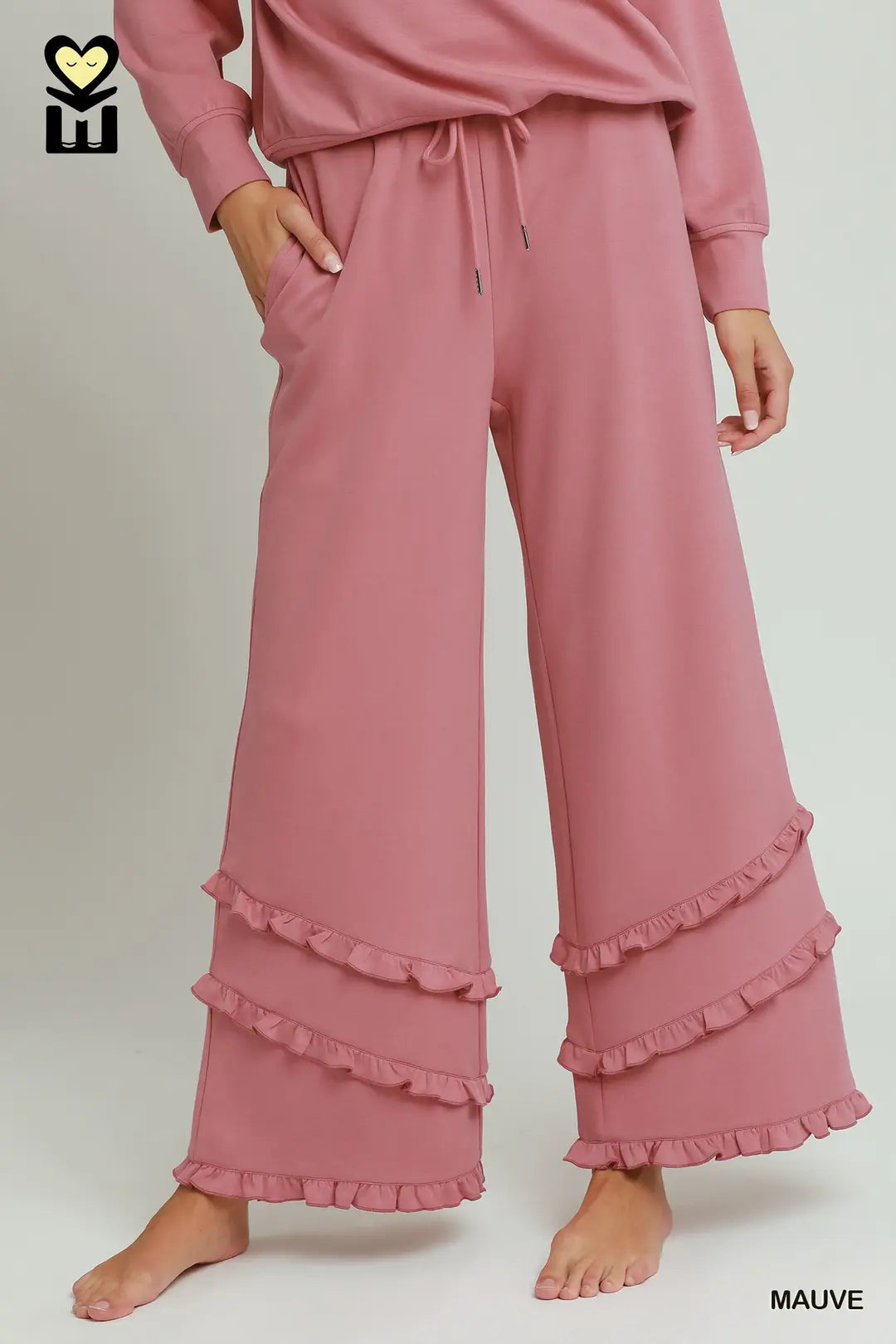 Umgee MOHMe Mauve LuxeKnit Ruffle Mix & Match Collection