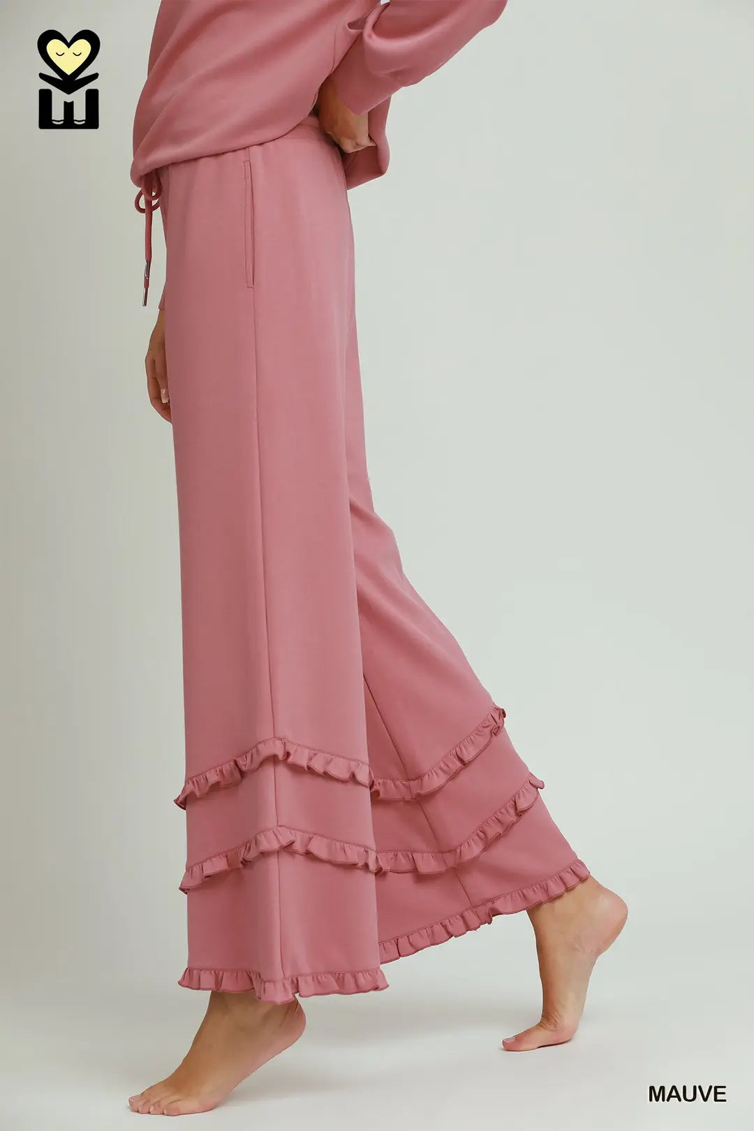 Umgee MOHMe Mauve LuxeKnit Ruffle Mix & Match Collection