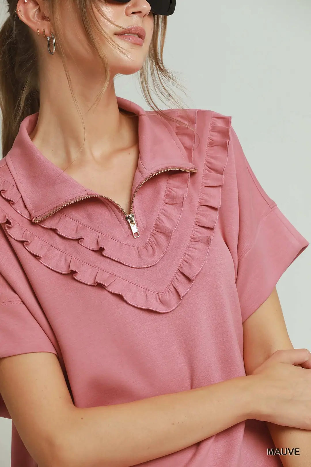 Umgee MOHMe Mauve LuxeKnit Ruffle Mix & Match Collection