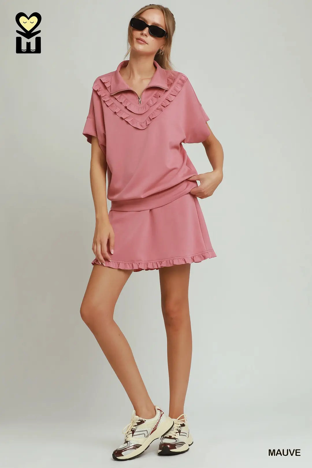 Umgee MOHMe Mauve LuxeKnit Ruffle Mix & Match Collection