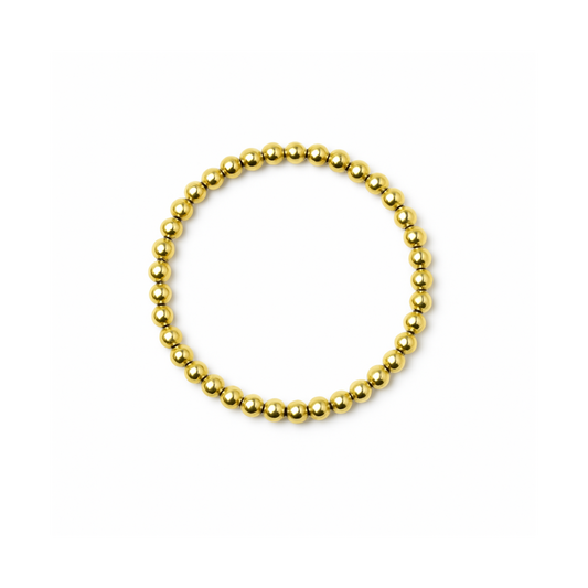 The Goldie 6mm Gold Beaded Bracelet