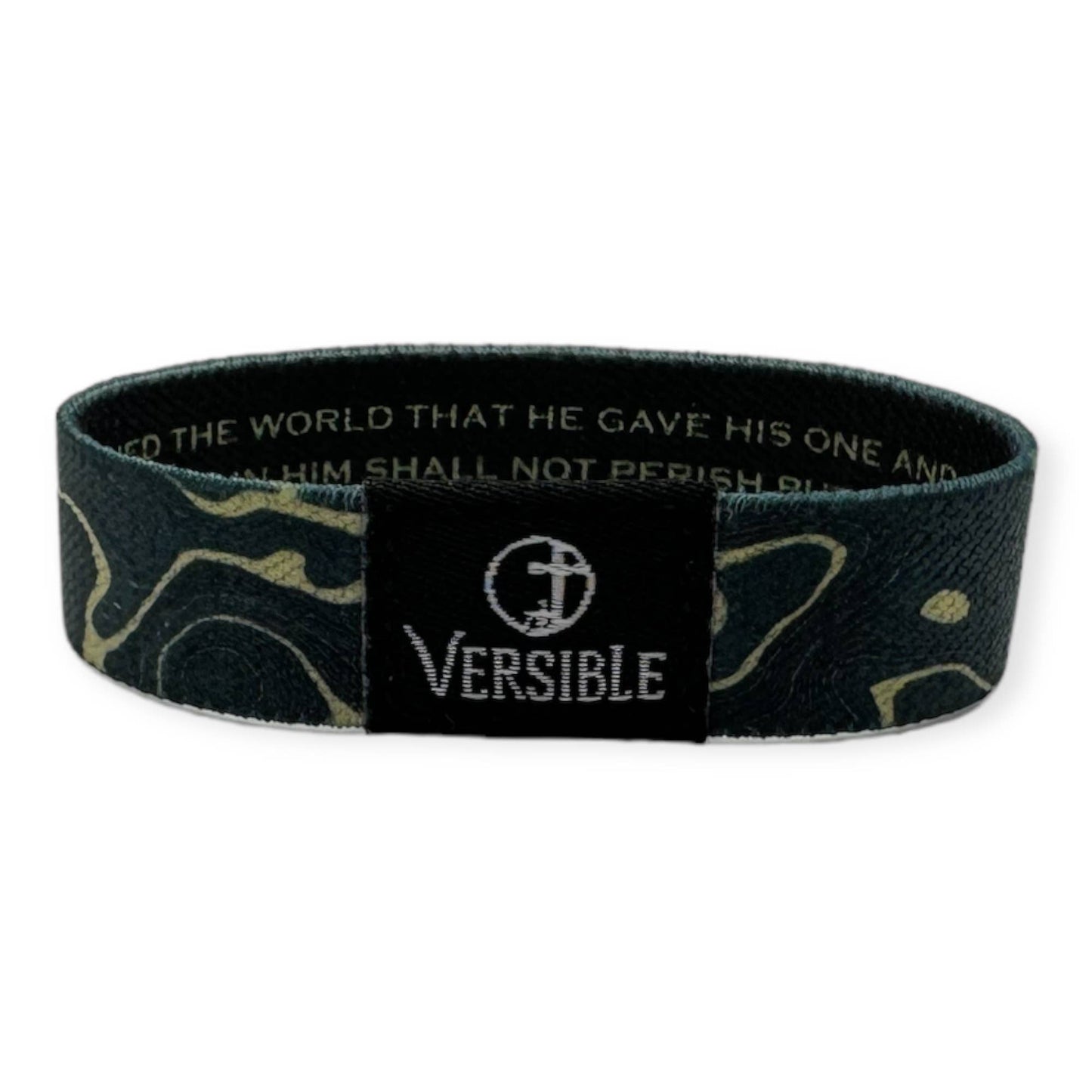 Gold Vein Versible / John 3:16 Wristband