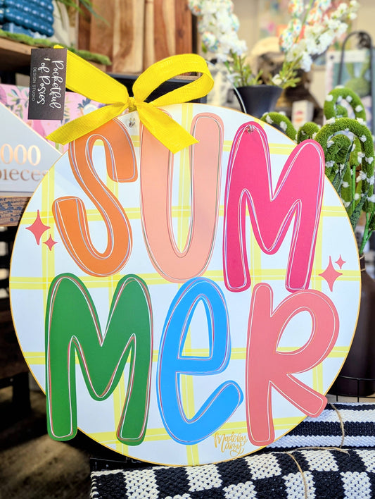 Sparkle Summer Door Hanger