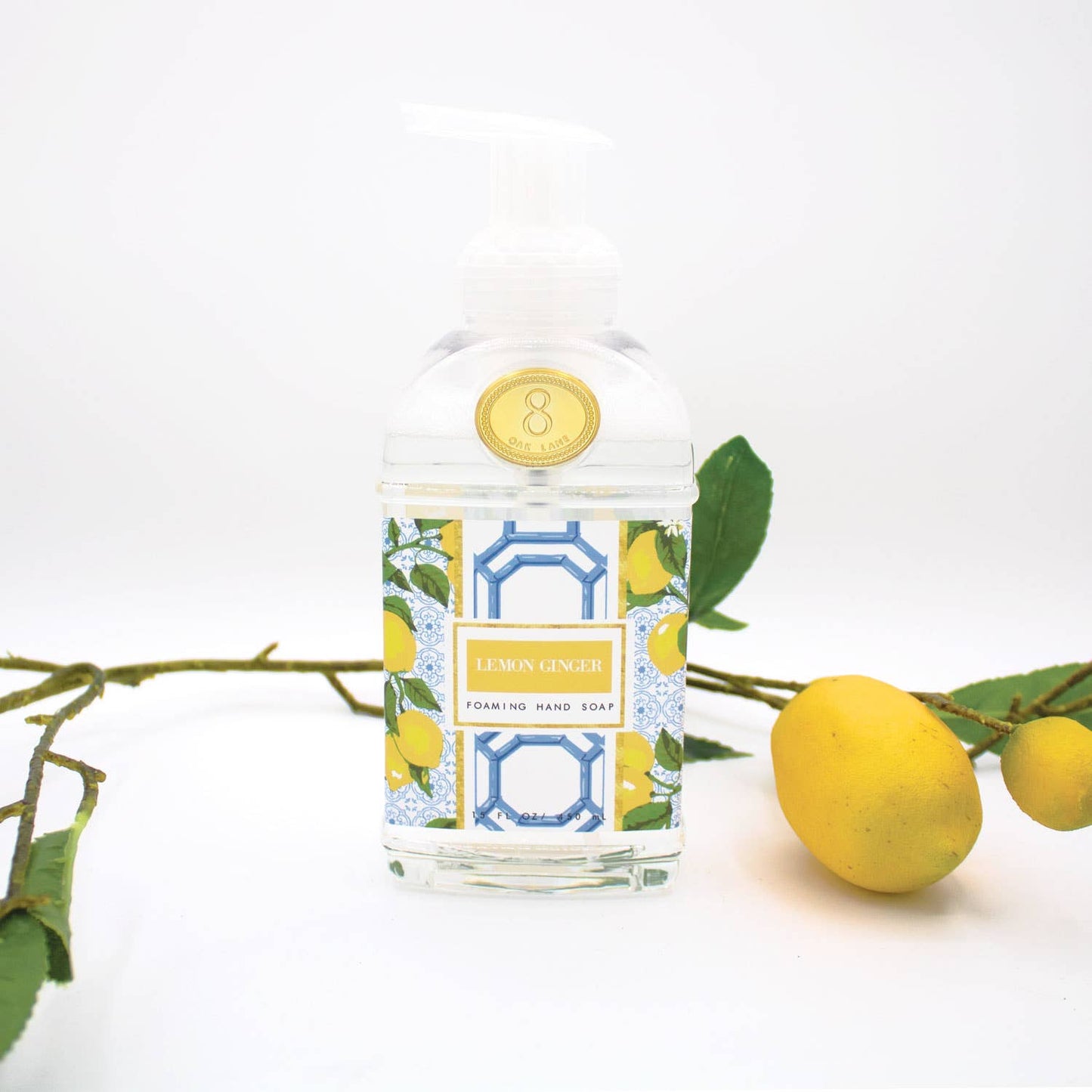 Lemon Ginger Foaming Hand Soap – 15oz Scented Luxury Hand Wash