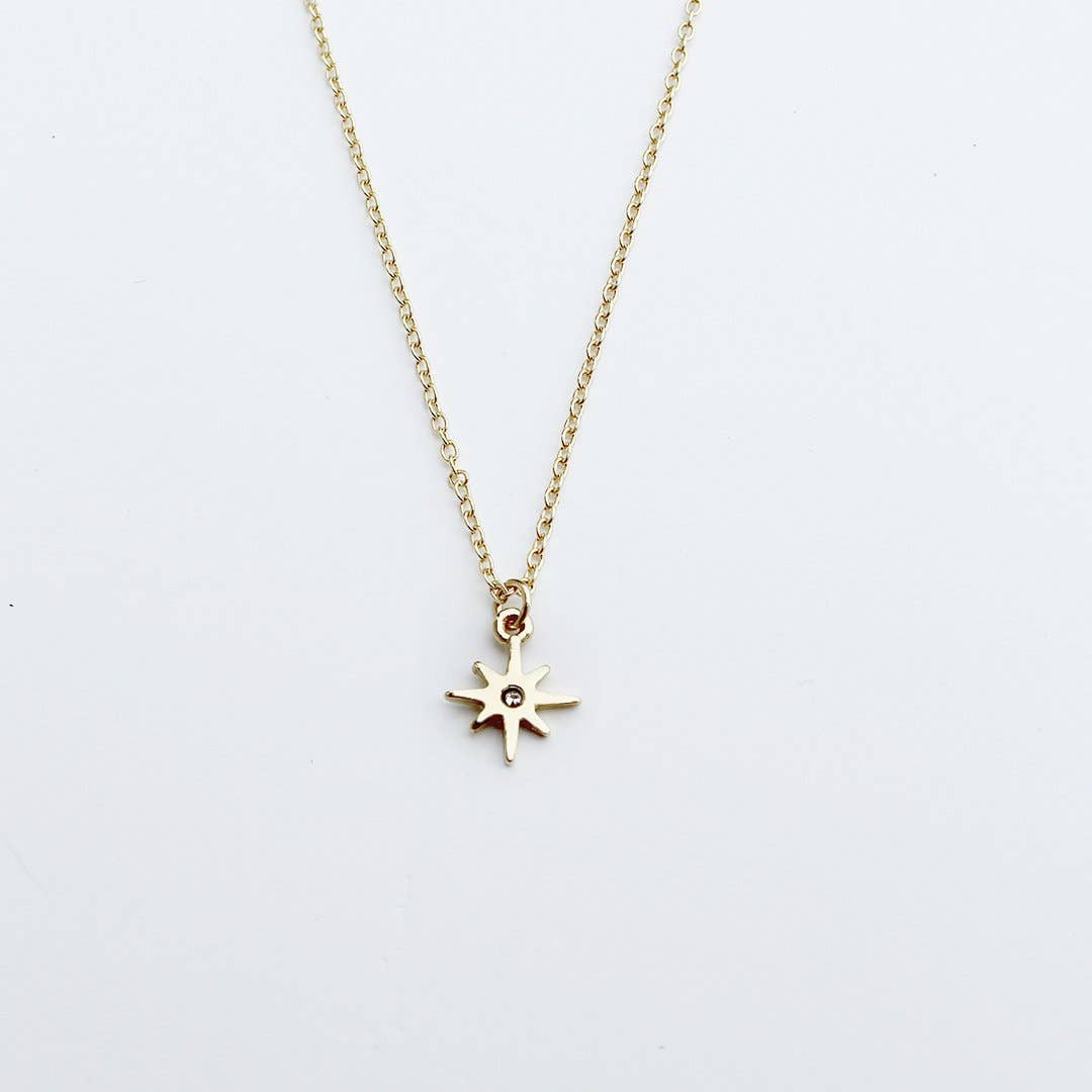 Grad Necklace - Your Future is Bright - Gold - Starburst