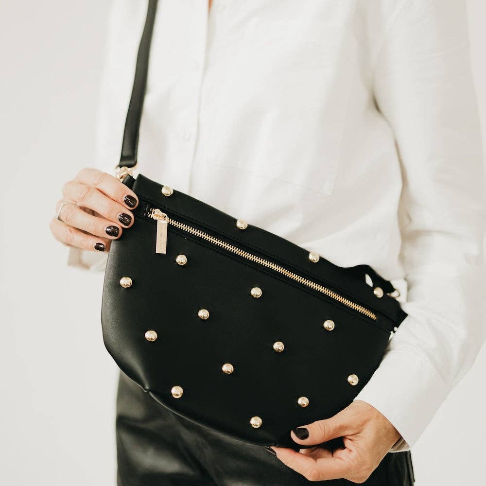 Pretty Simple Westlyn Studded Vegan Leather Belt Bag