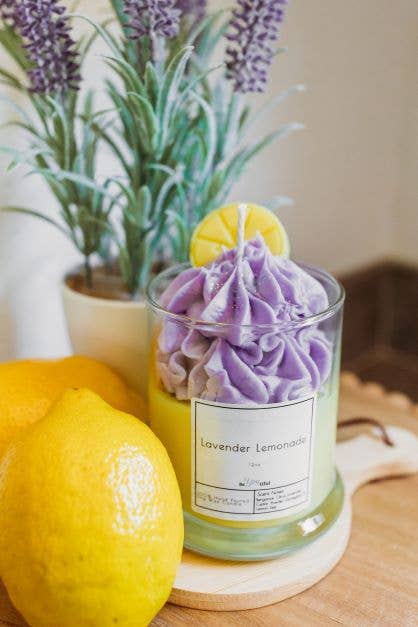 Lavender Lemonade Dessert Candle