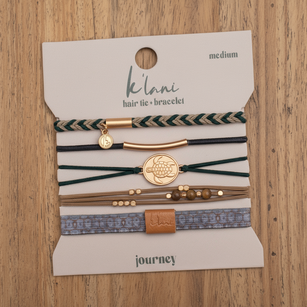 K'Lani Journey Hair Tie & Bracelet Set