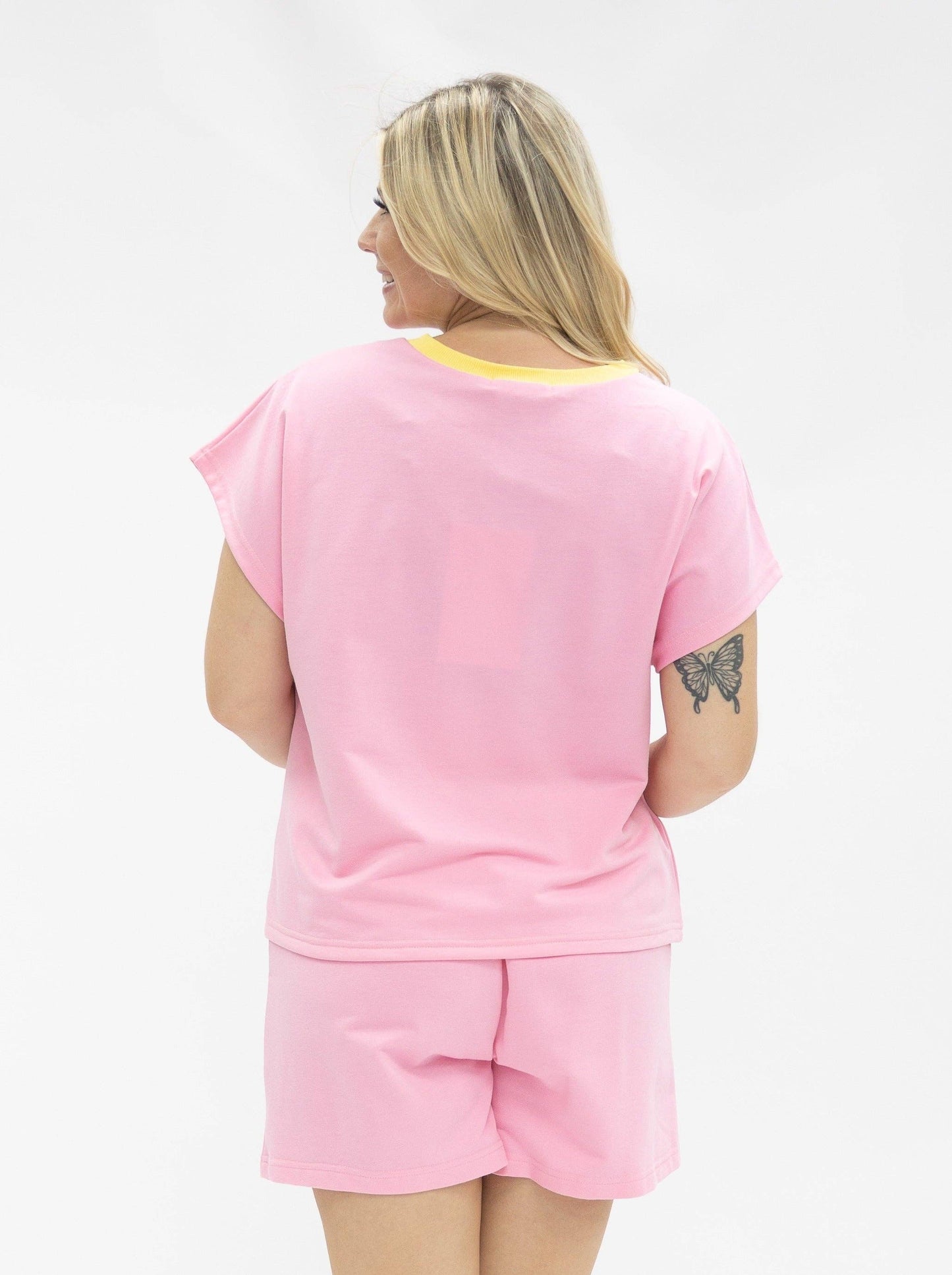 Grace + Emma Sequin Easter Pink Top