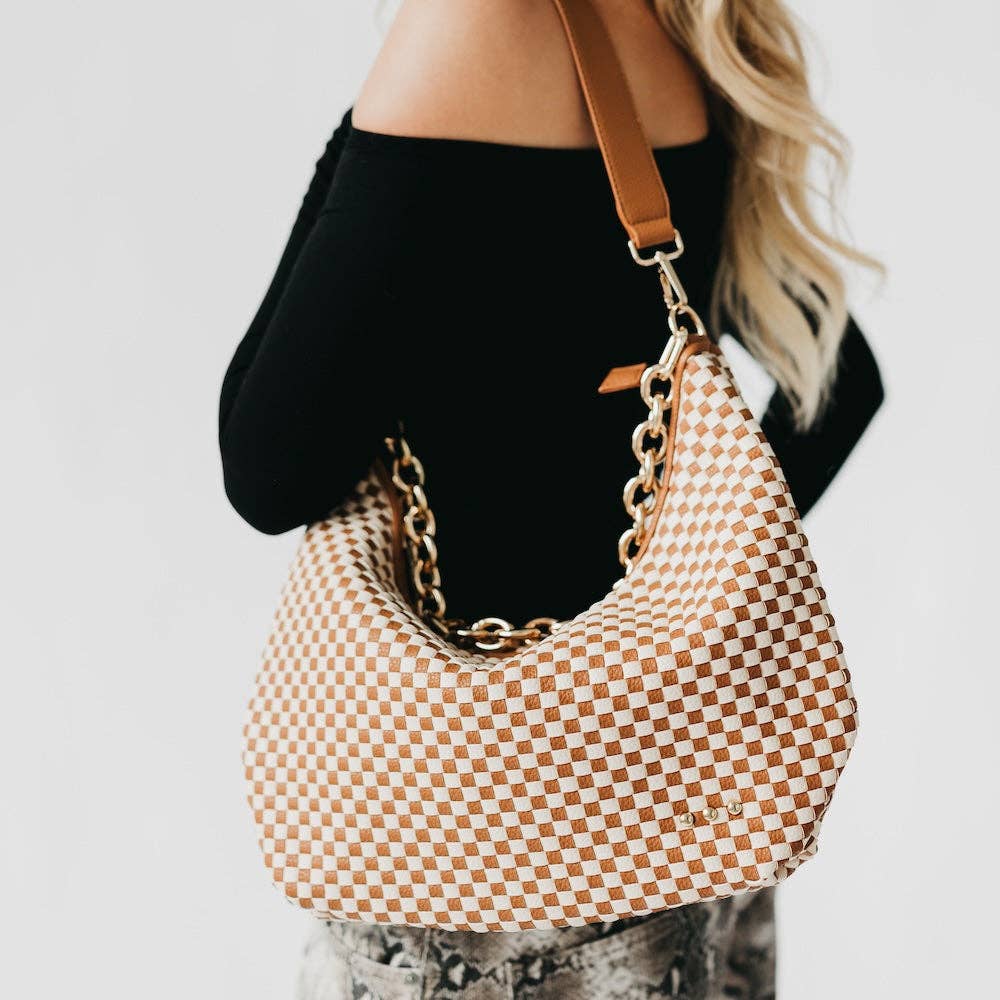 Pretty Simple Sienna Slouchy Woven Shoulder Bag