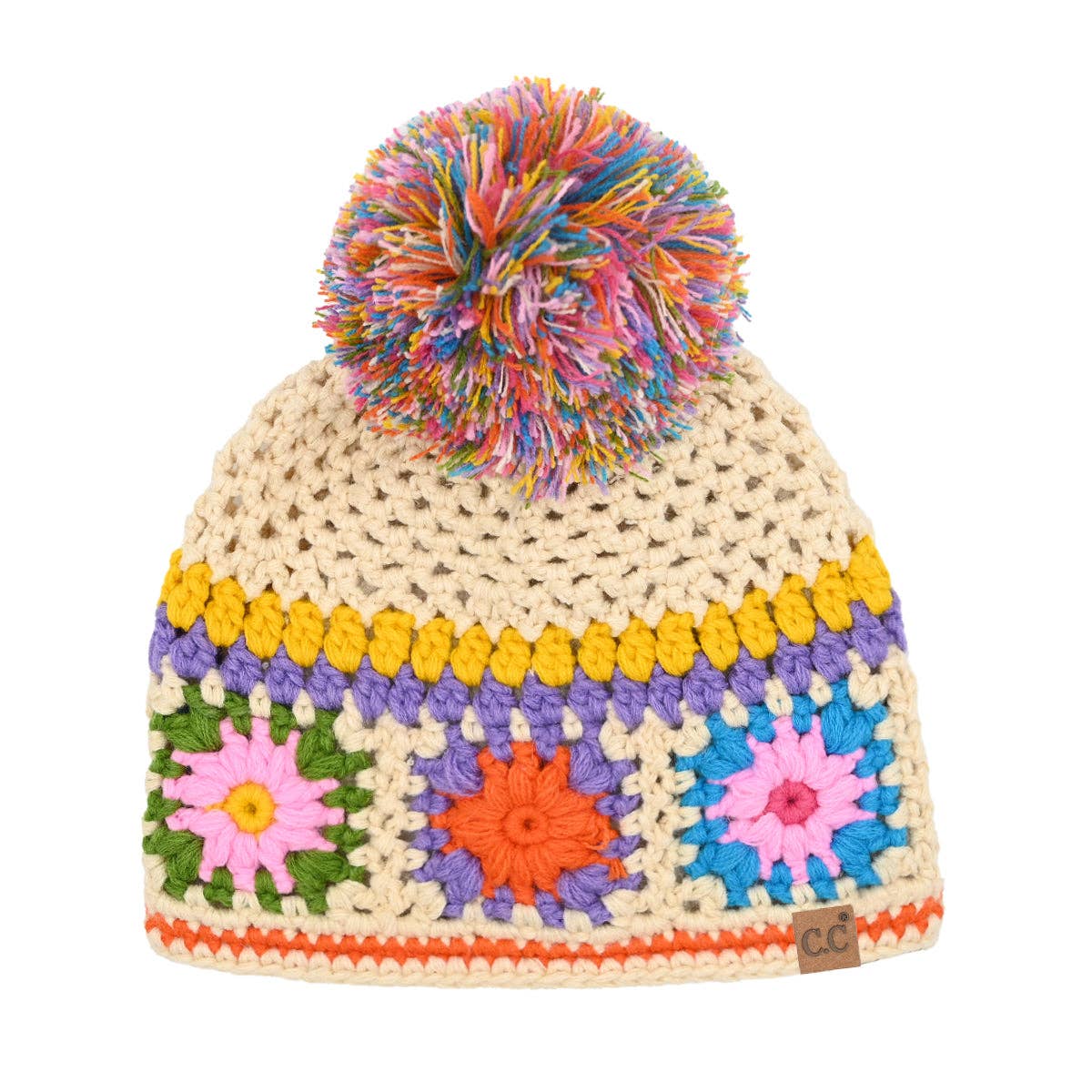 Handmade Crochet Pom C.C Beanie