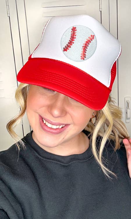 Sparkle Baseball Trucker Hat