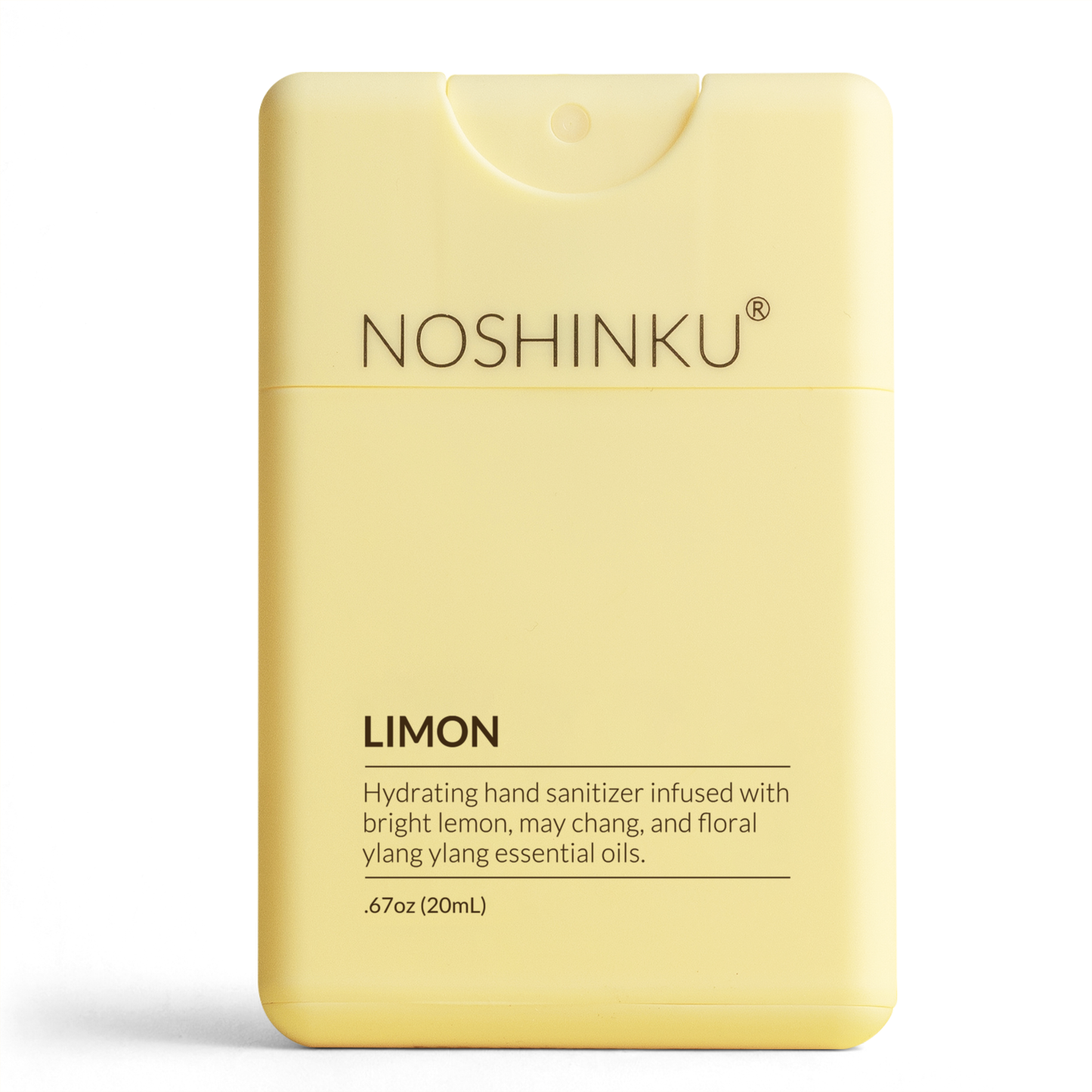 Noshinku Lemon Ylang-Ylang Pocket Hand Sanitizer – Refillable Moisturizing Sanitizer