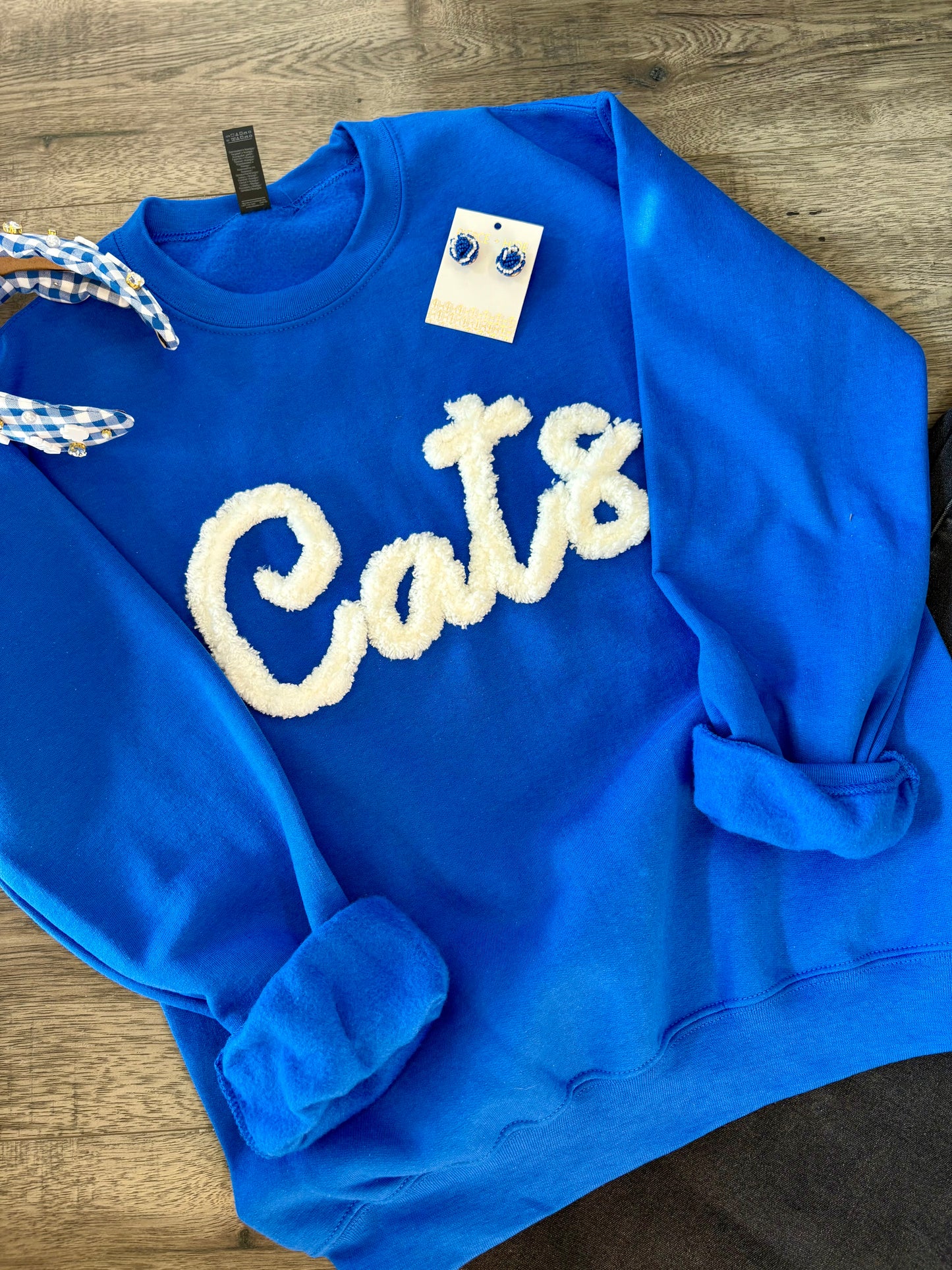 Cats Chunky Yarn Sweatshirt