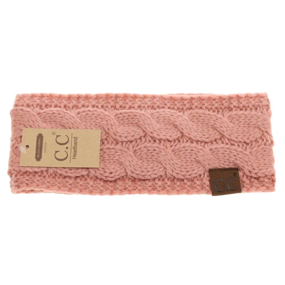 Solid Cable Knit CC Women's Fashion Headband