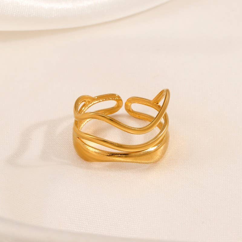 Gold Abstract Ring