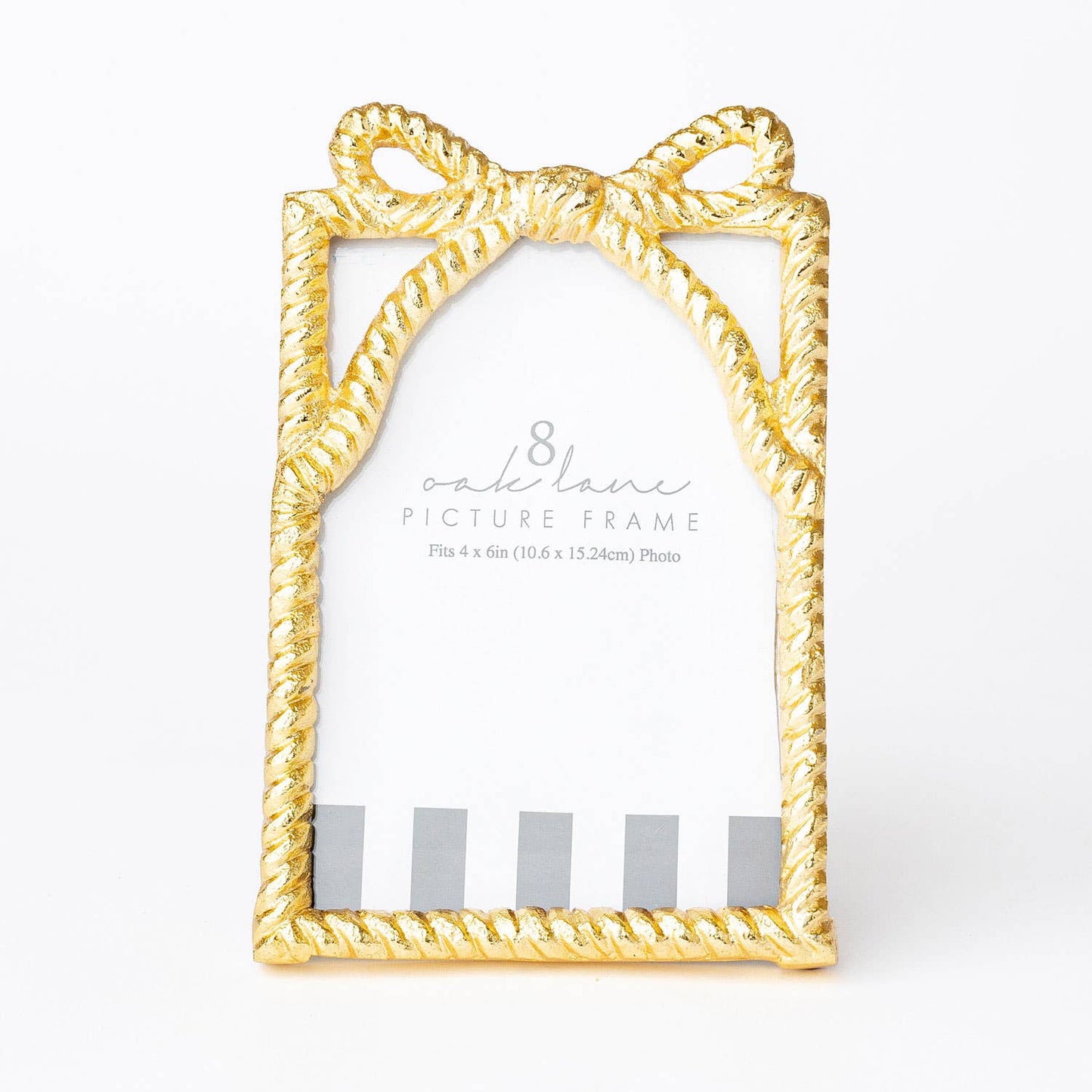 Gold Bow Picture Frame 4x6 – Decorative Ribbon Frame for Photos