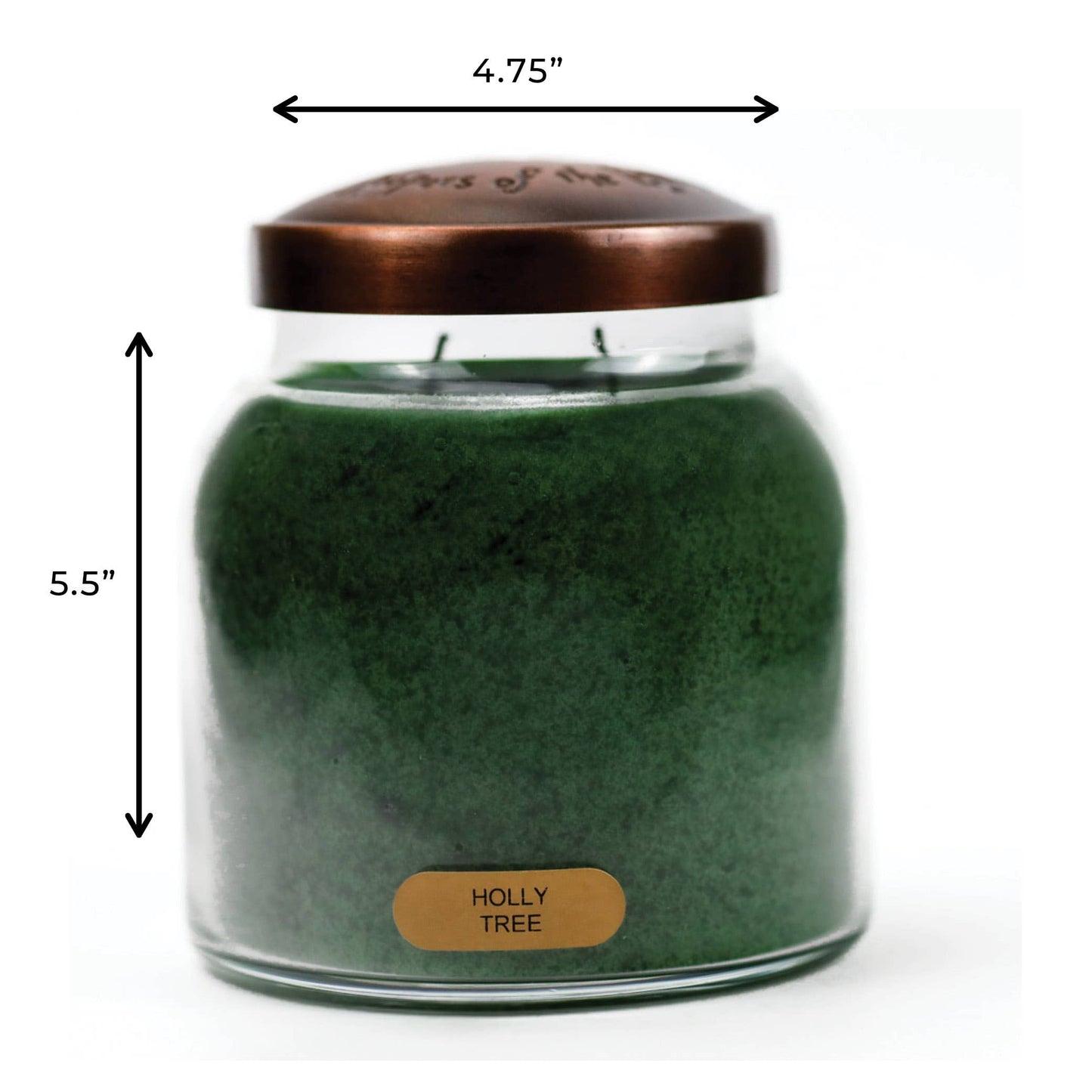 A Cheerful Giver Holly Tree 34 oz Papa Candle