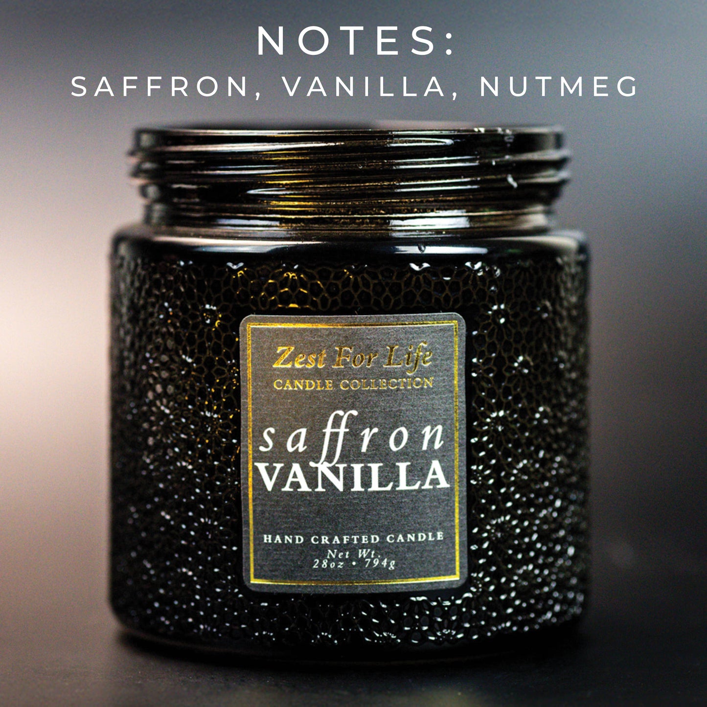 A Cheerful Giver Zest For Life 28oz Candle - Saffron Vanilla