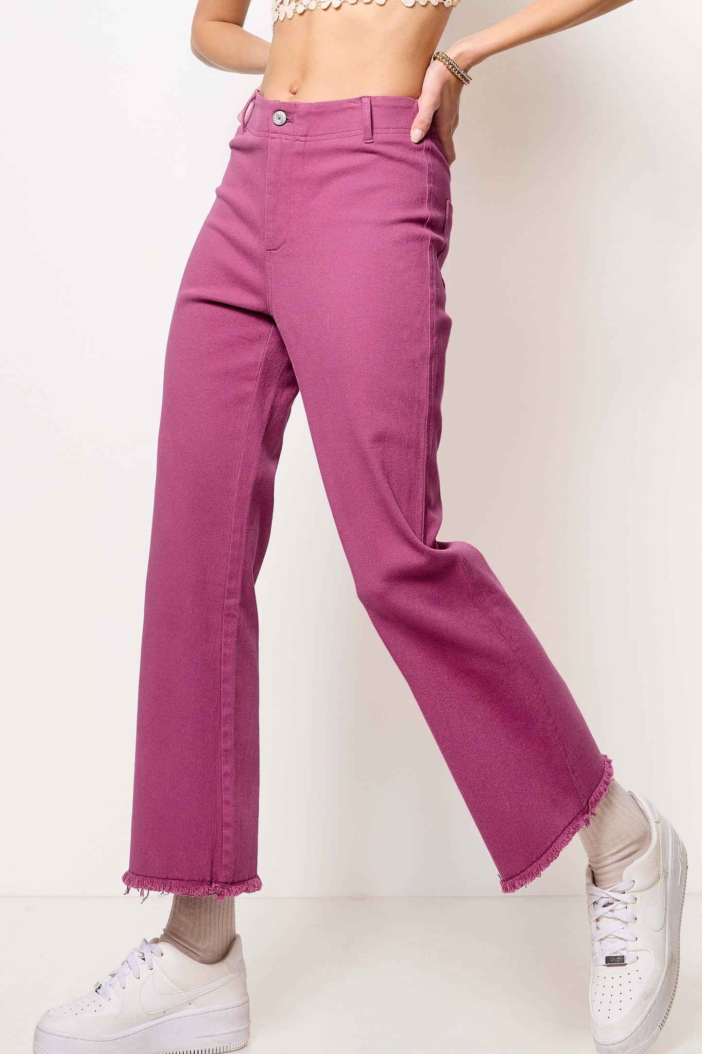 Stretchy High Waisted Flare Pants