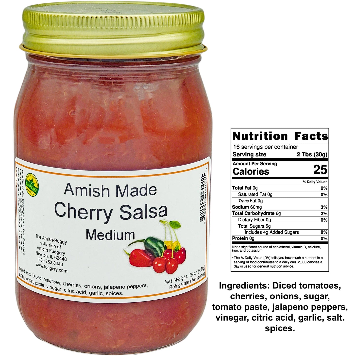 Amish Fresh Made Salsa 16 oz. Jar