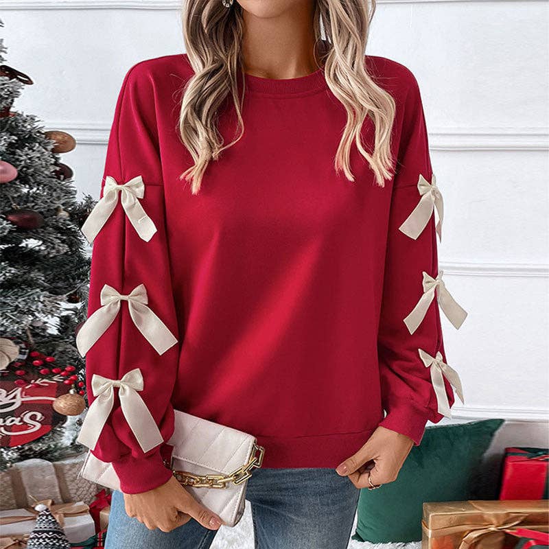 Bow Sleeve Sweatshirt