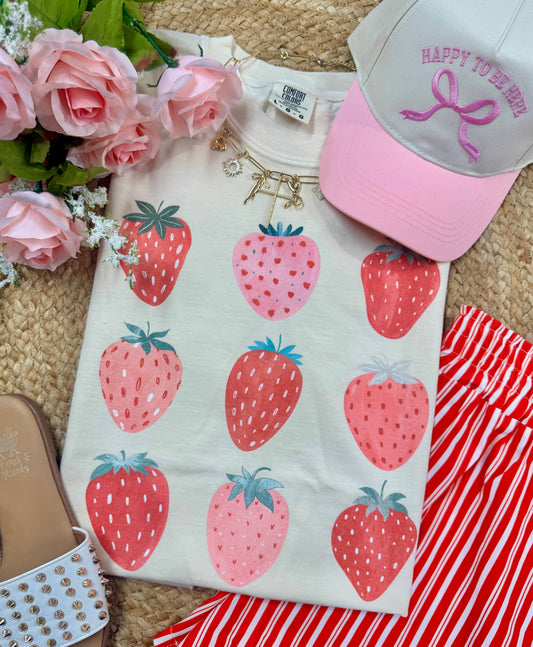 Strawberries Comfort Colors Graphic Tee