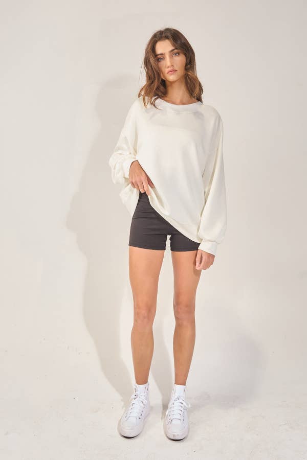 Bow Back Oversized Sweatshirt