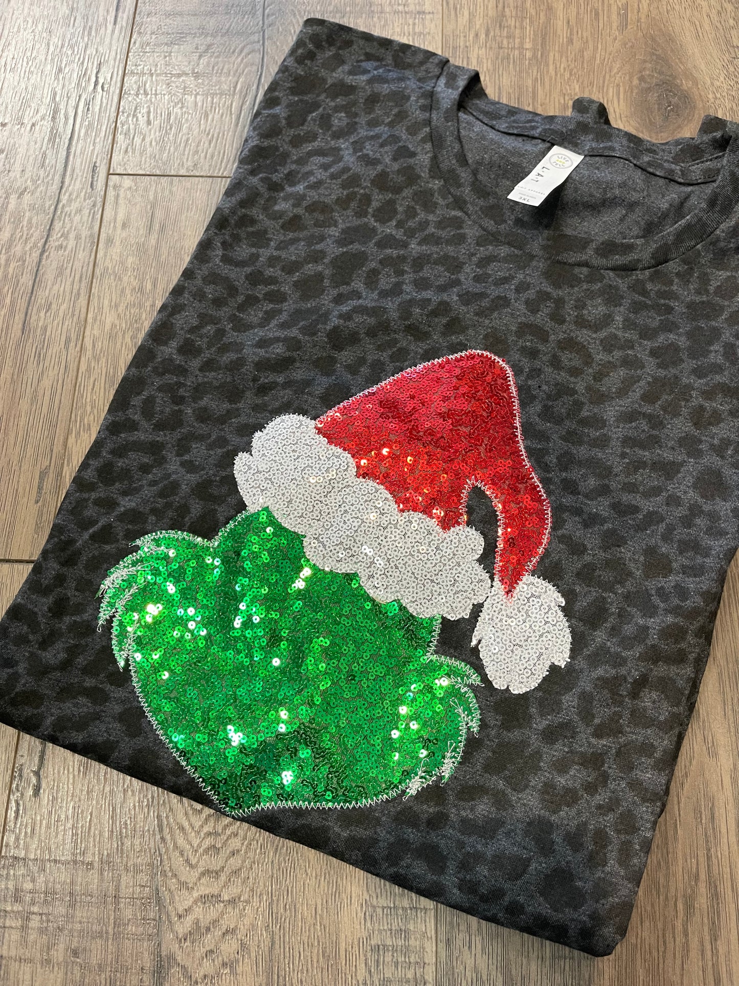 Grinch Sequin Short Sleeve