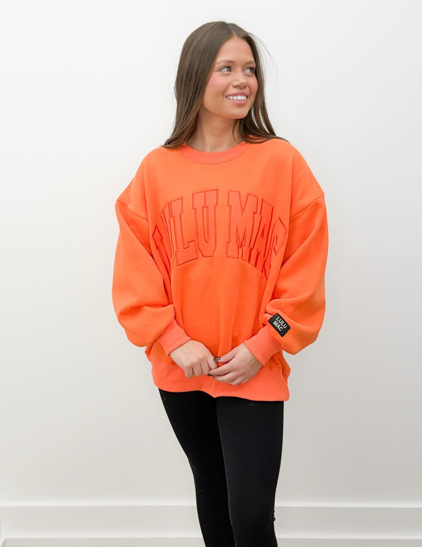 Lulu Mac Orange on Orange Sweatshirt