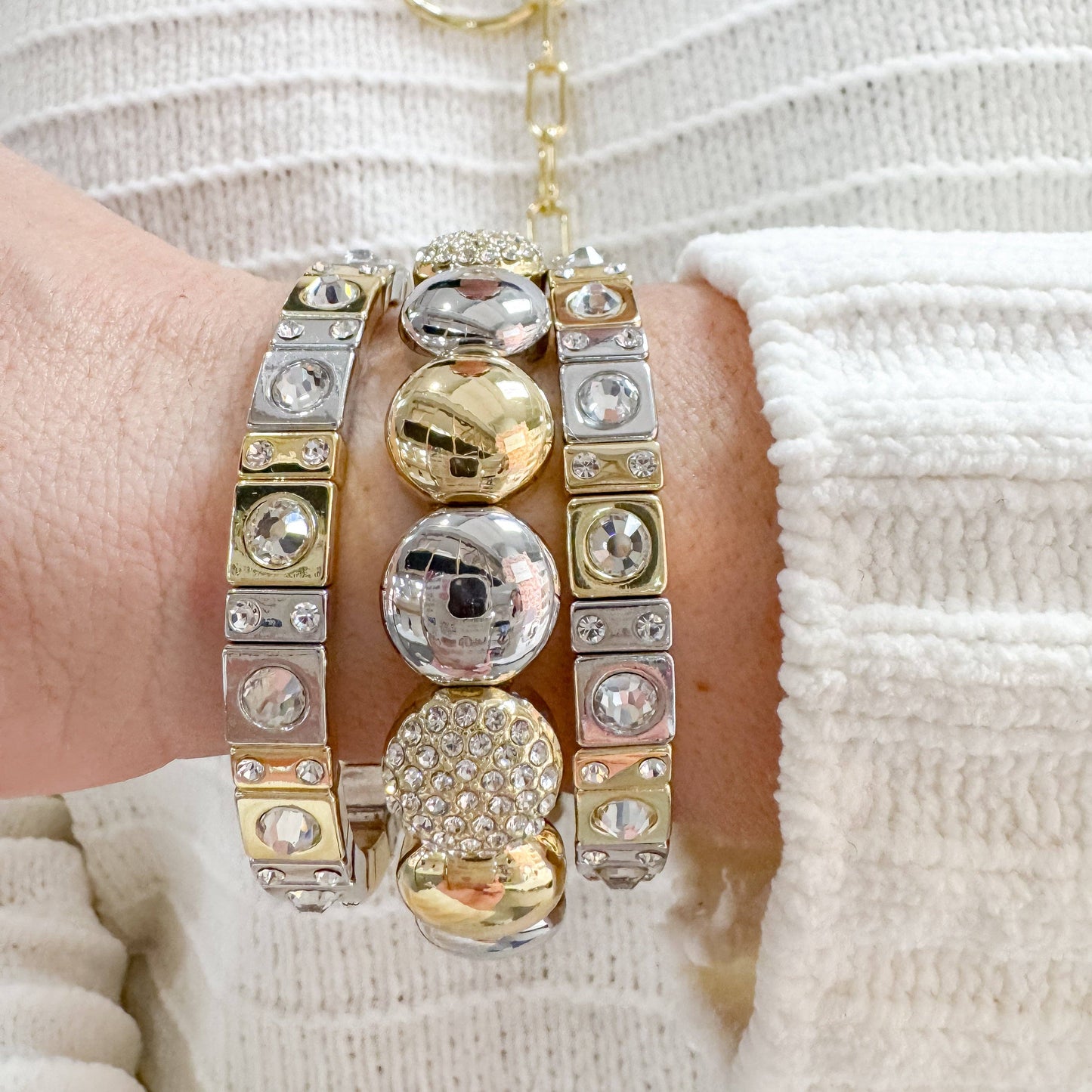 Treasure Jewels Mix Metal Sparkle Stack Set